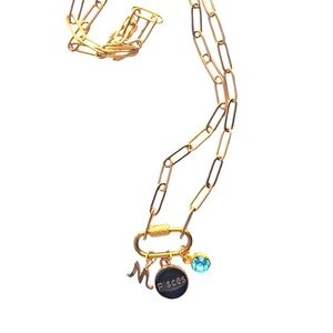 Personalized Initial, Birthstone, Zodiac Sign Necklace